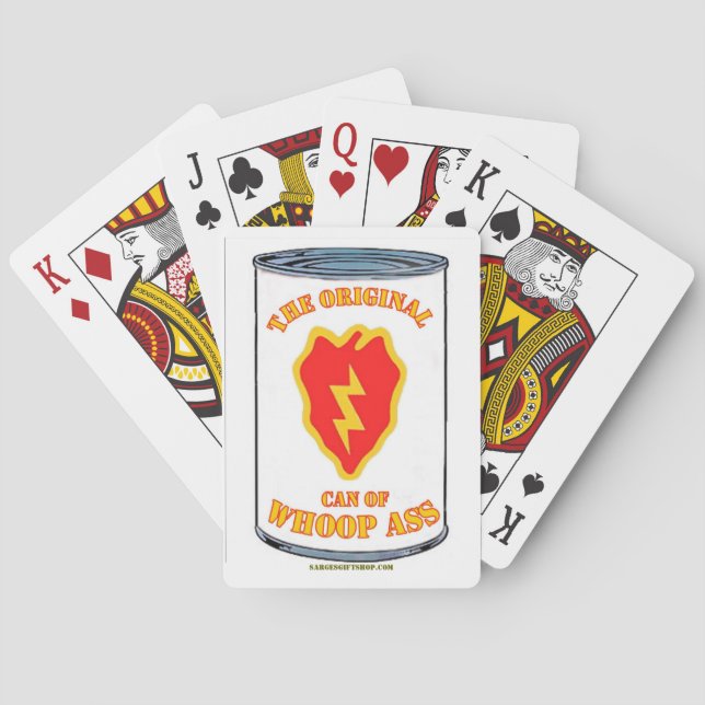25TH INFANTRY CAN OF WHOOP a** Playing Cards (Back)