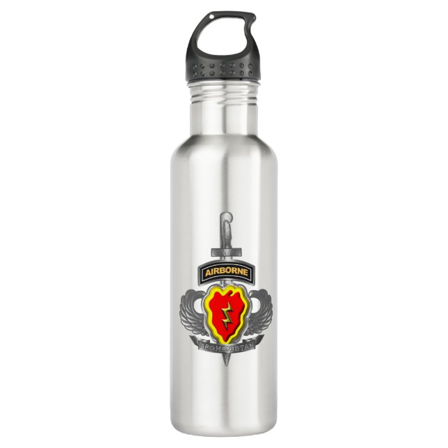 25th Infantry Division Afghanistan Veteran 710 Ml Water Bottle (Front)