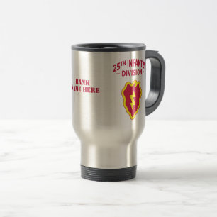 25th Infantry Division Badge Customisable Travel Mug
