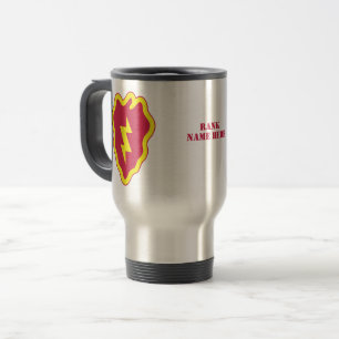 25th Infantry Division Badge - Personalised Travel Mug