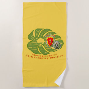 25th Infantry Division  Beach Towel