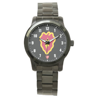25th Infantry Division Black Stainless Steel Watch