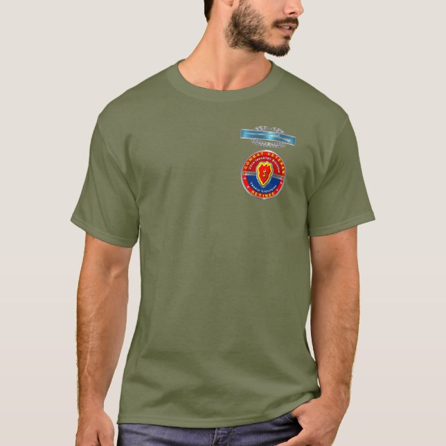 25th Infantry Division CIB Retired Veteran T-Shirt (Front)