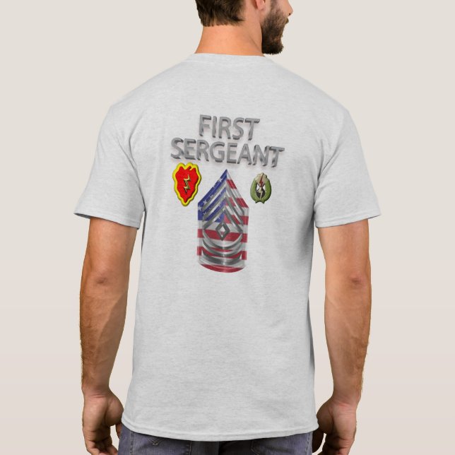 25th Infantry Division First Sergeant  T-Shirt (Back)