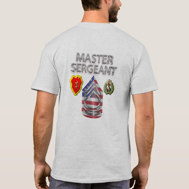 25th Infantry Division Master Sergeant T-Shirt (Back)