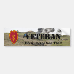 25th infantry division patch vets bumper sticker