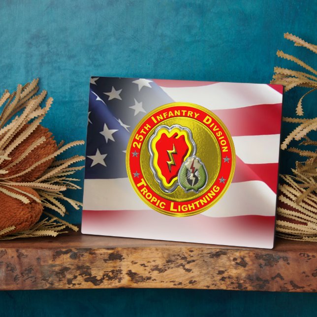 25th Infantry Division   Plaque (Side)
