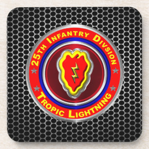 25th Infantry Division Tropic Lightning Coaster