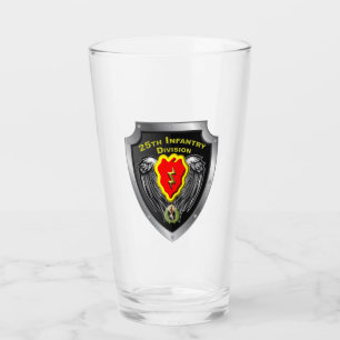 25th Infantry Division “Tropic Lightning” Shield Glass