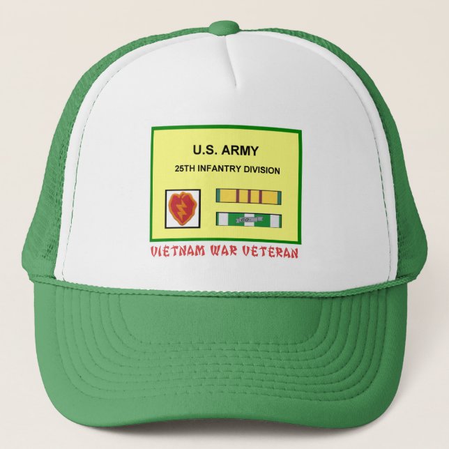 25TH INFANTRY DIVISION VIETNAM WAR VET TRUCKER HAT (Front)