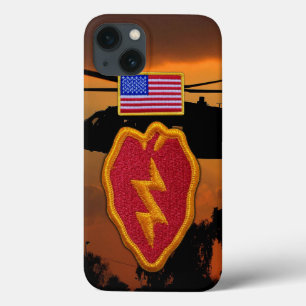 25th infantry Veterans Vets desert storm Patch iPhone 13 Case