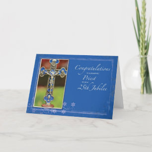 25th Jubilee Priest Cross Card