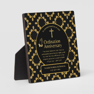 25th Pastor Priest Anniversary Gift Ordination ANY Plaque