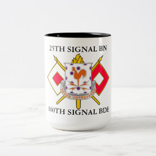 25TH SIGNAL BATTALION 160TH SIGNAL BRIGADE  Two-Tone COFFEE MUG
