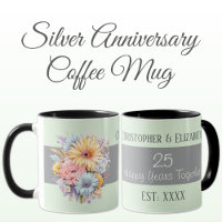 25th silver anniversary flowers names green