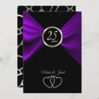 25th Silver Anniversary - Giraffe Pattern