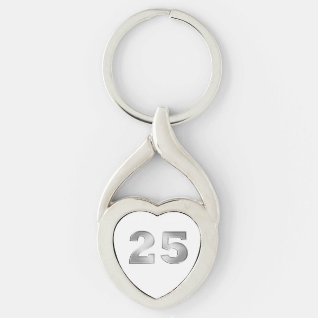 25th Silver Anniversary Keychain (Front)
