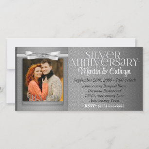 25th Silver Anniversary Party Invitation Photo