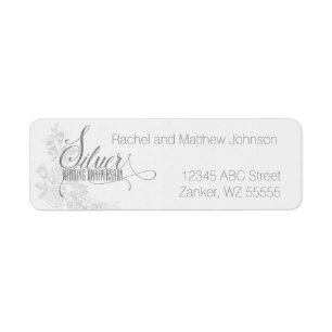 25th Silver Anniversary with White Roses