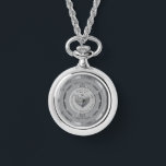 25th Silver Wedding Anniversary eWatch Watch<br><div class="desc">So,  it's their 25th silver wedding  anniversary and you'd like to honour it with a necklace watch for her? Then perhaps my ornate emblem with silvery graphics will be just the thing!</div>