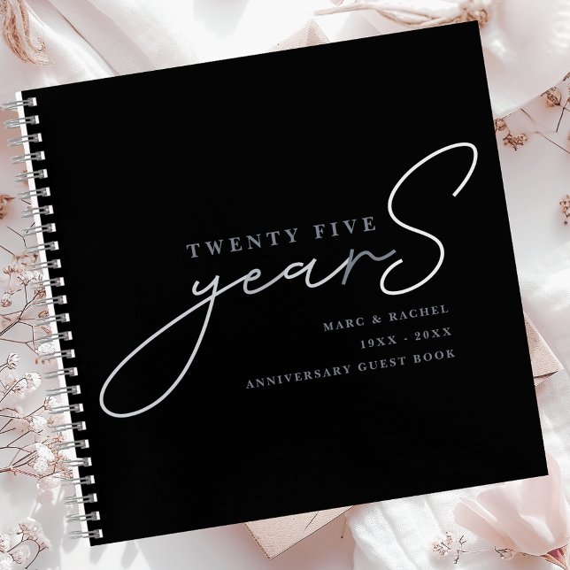 25th Silver Wedding Anniversary Guest Book (Creator Uploaded)