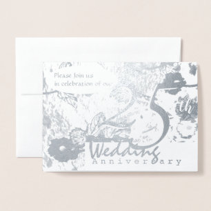 25th Silver Wedding Anniversary Invitation