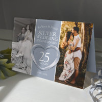 25th silver wedding anniversary now and then photo