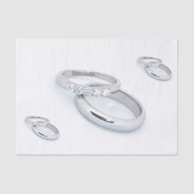 25th Silver Wedding Anniversary Tissue Paper (Front)