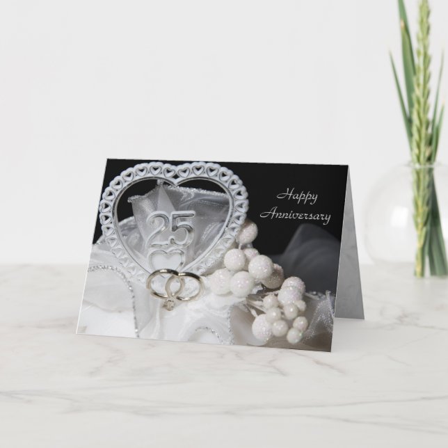 25th Wedding Anniversary Card (Front)