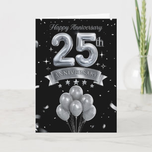 25th Wedding Anniversary Card
