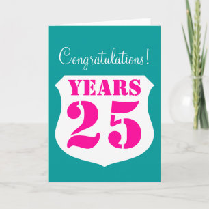 25th Wedding anniversary card