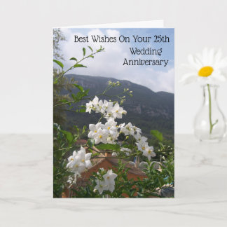 25th Wedding Anniversary Card