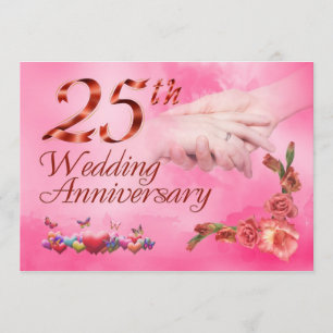 25th wedding anniversary card