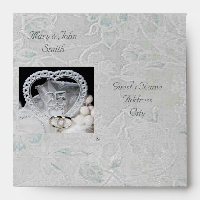 25th Wedding Anniversary Envelope (Front)
