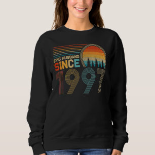 25th Wedding Anniversary for Him Epic Husband Sinc Sweatshirt