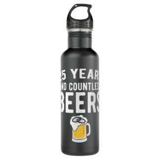 25th Wedding Anniversary Funny Husband Love Gift 710 Ml Water Bottle