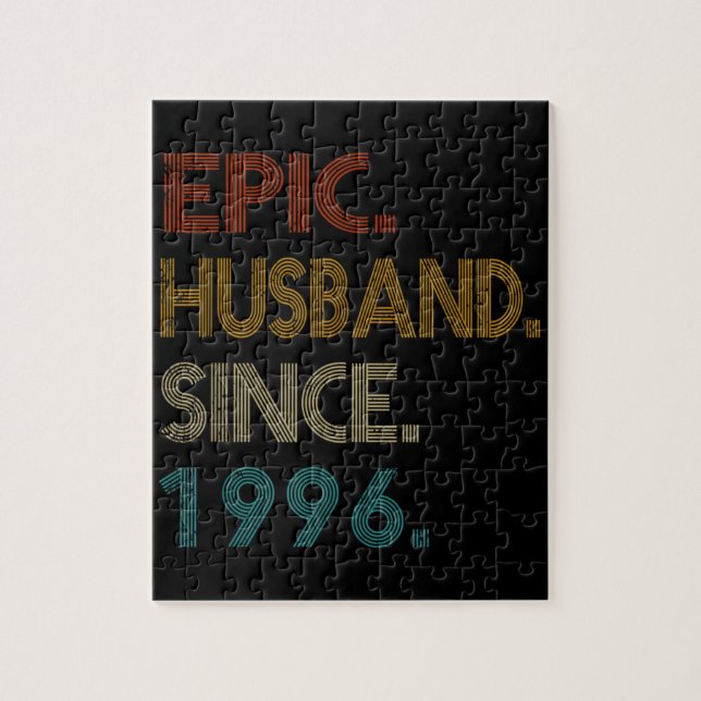 25th Wedding Anniversary Gift Him Epic Husband Jigsaw Puzzle (Vertical)