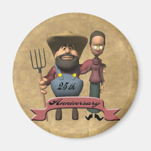 25th Wedding Anniversary Gifts Magnet