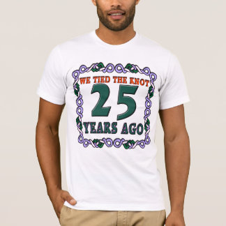 25th Wedding Anniversary T-Shirts & Shirt Designs | Zazzle UK