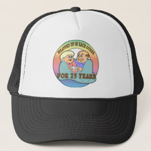 25th Wedding Anniversary Gifts Trucker Hat