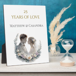 25th Wedding Anniversary Heirloom Celebration Plaque