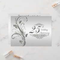 25th Wedding Anniversary Invitation