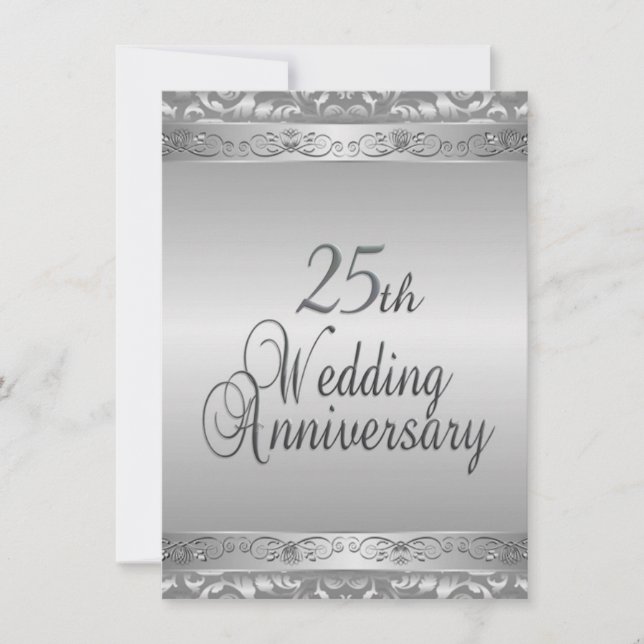 25th Wedding Anniversary Invitation (Front)
