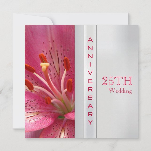 25th Wedding Anniversary Invitation (Front)
