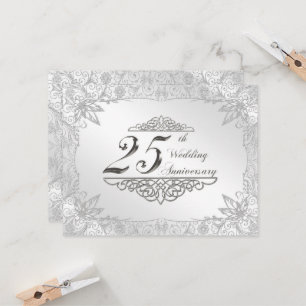25th Wedding Anniversary Invitation