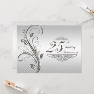 25th Wedding anniversary Invitation
