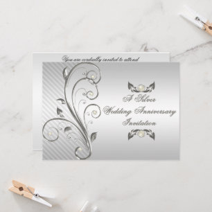 25th Wedding Anniversary Invitation