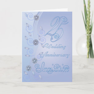 25th Wedding Anniversary Invitation Card