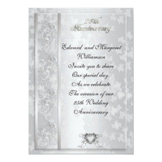 25th wedding anniversary invitations