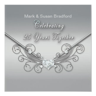  Silver  Wedding  Anniversary  Invitations  Announcements  